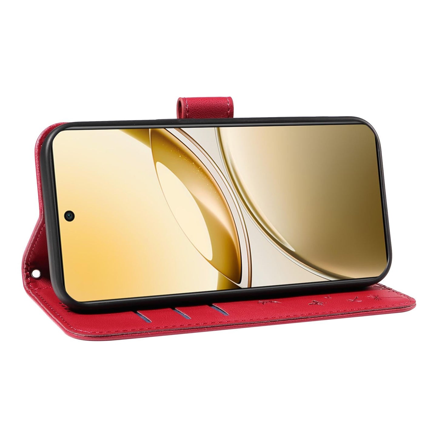 For vivo V50 5G Global Dandelion Embossed Pattern Flip Leather Phone Case(Red)