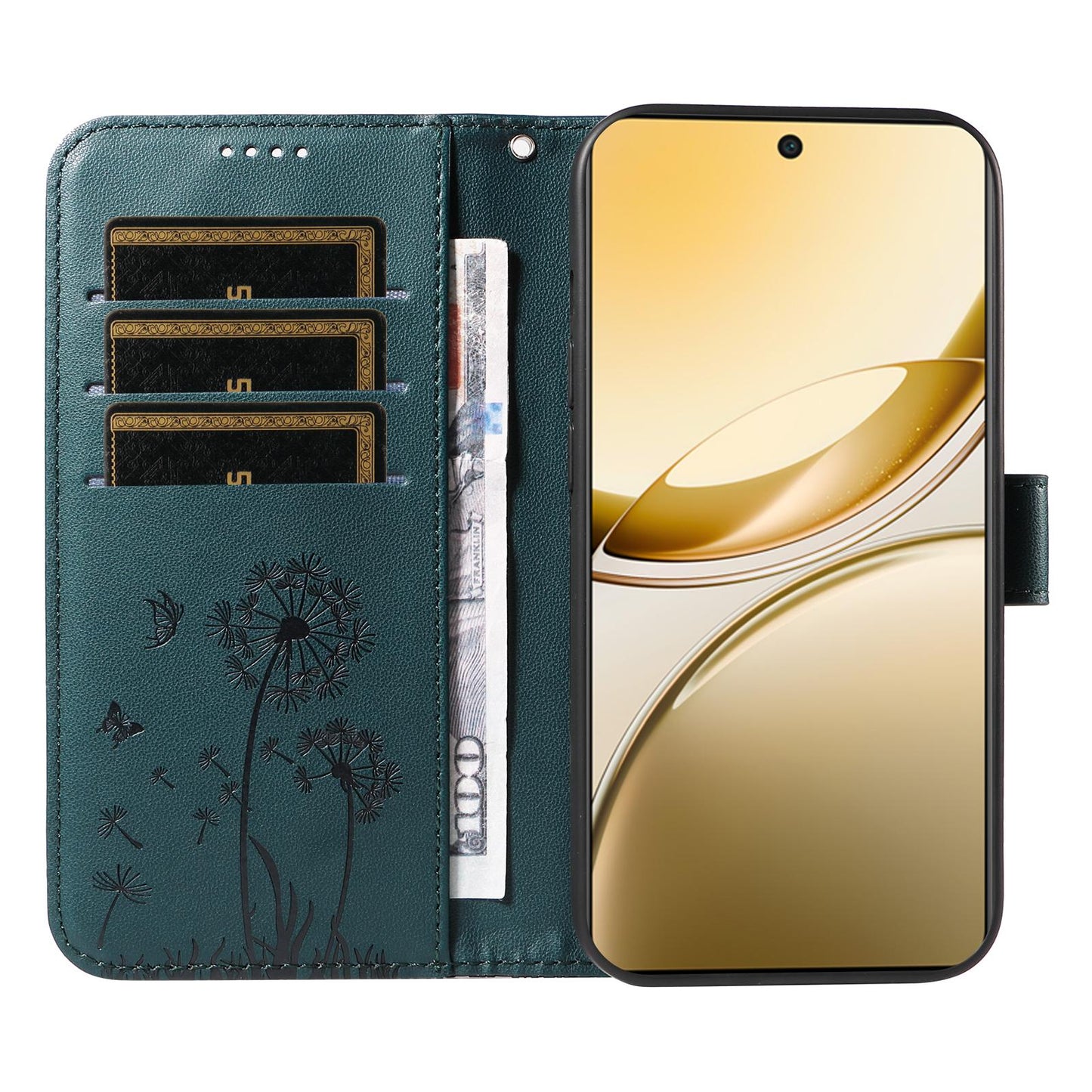 For vivo V50 5G Global Dandelion Embossed Pattern Flip Leather Phone Case(Blue)