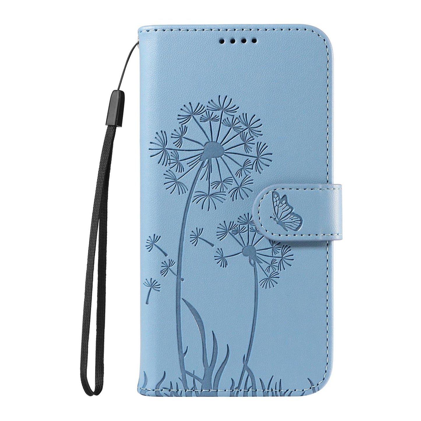 For vivo V50 5G Global Dandelion Embossed Pattern Flip Leather Phone Case(Sky Blue)