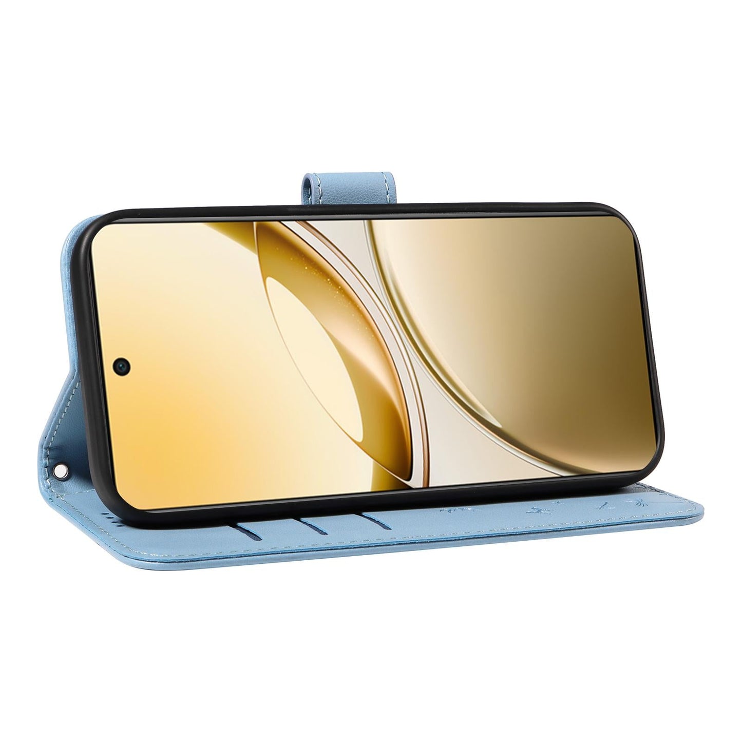 For vivo V50 5G Global Dandelion Embossed Pattern Flip Leather Phone Case(Sky Blue)