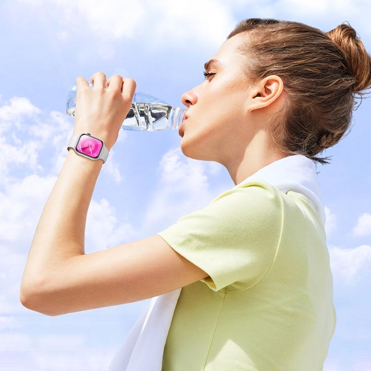 BOROFONE BD12 Smart Sports Watch, 2.01 inch Screen, Support BT Call(Silver)