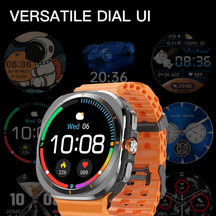 X7 1.51 inch IPS Screen Bluetooth Smart Watch Supports Healthy Monitoring(Black)
