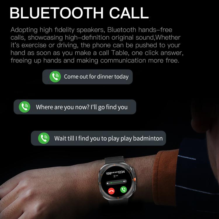 X7 1.51 inch IPS Screen Bluetooth Smart Watch Supports Healthy Monitoring(Silver)