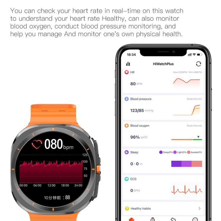 X7 1.51 inch IPS Screen Bluetooth Smart Watch Supports Healthy Monitoring(Silver)