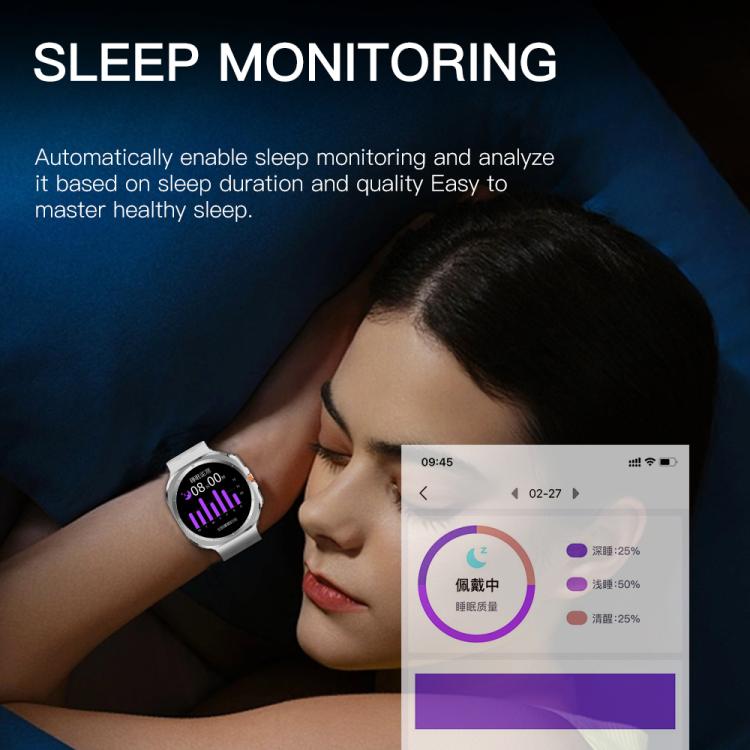 X7 1.51 inch IPS Screen Bluetooth Smart Watch Supports Healthy Monitoring(Silver)