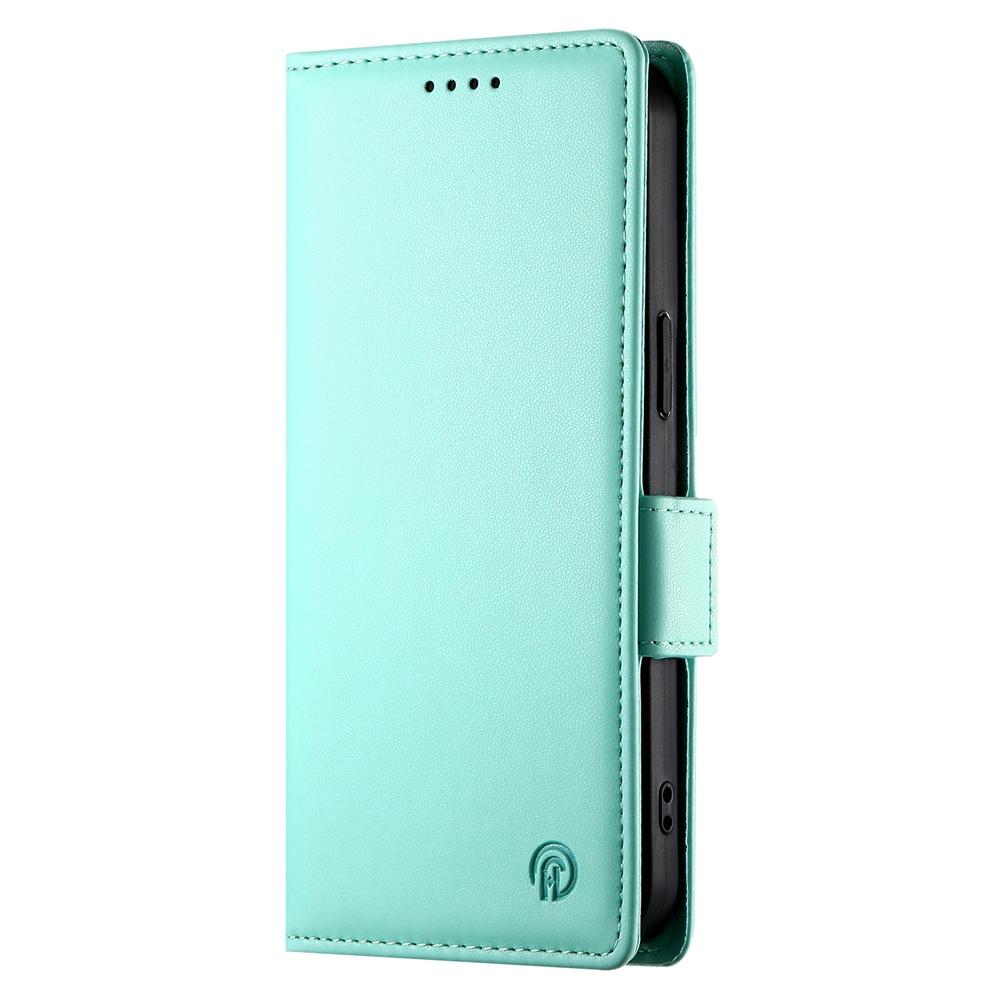 For vivo V50 Side Buckle Magnetic Frosted Leather Phone Case(Mint Green)