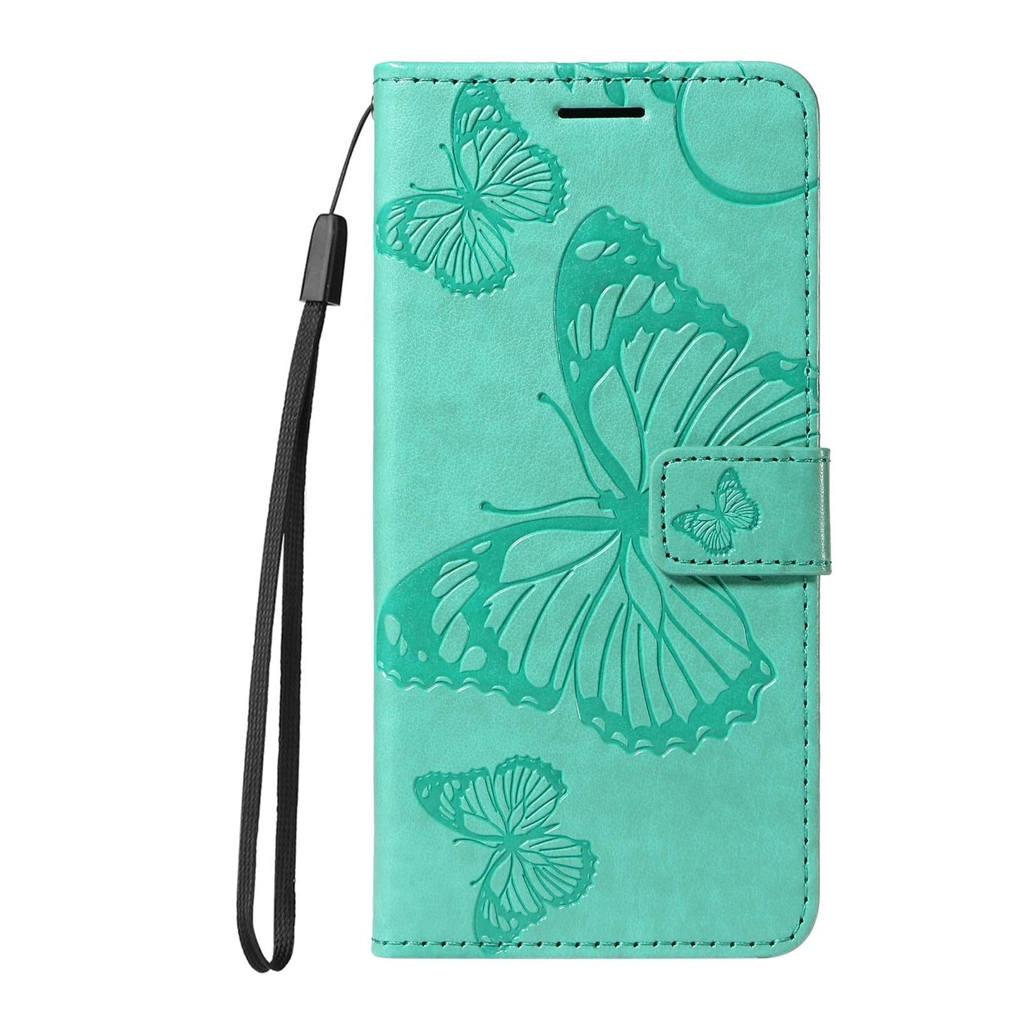 For vivo V50 5G Global 3D Butterfly Embossed Pattern Flip Leather Phone Case(Green)