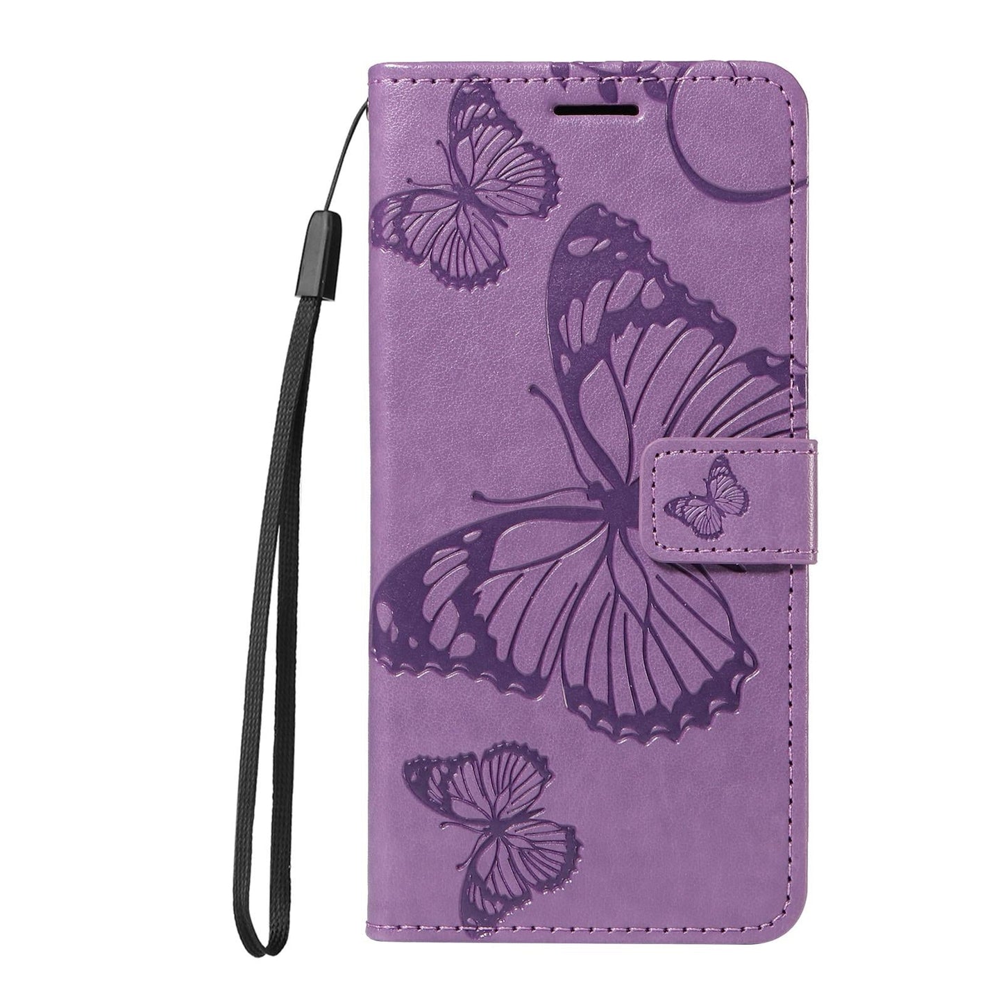 For vivo V50 5G Global 3D Butterfly Embossed Pattern Flip Leather Phone Case(Purple)