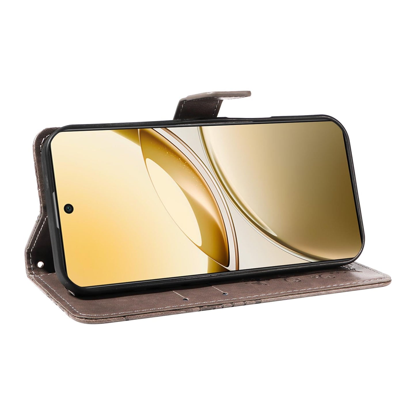 For vivo V50 5G Global 3D Butterfly Embossed Pattern Flip Leather Phone Case(Grey)