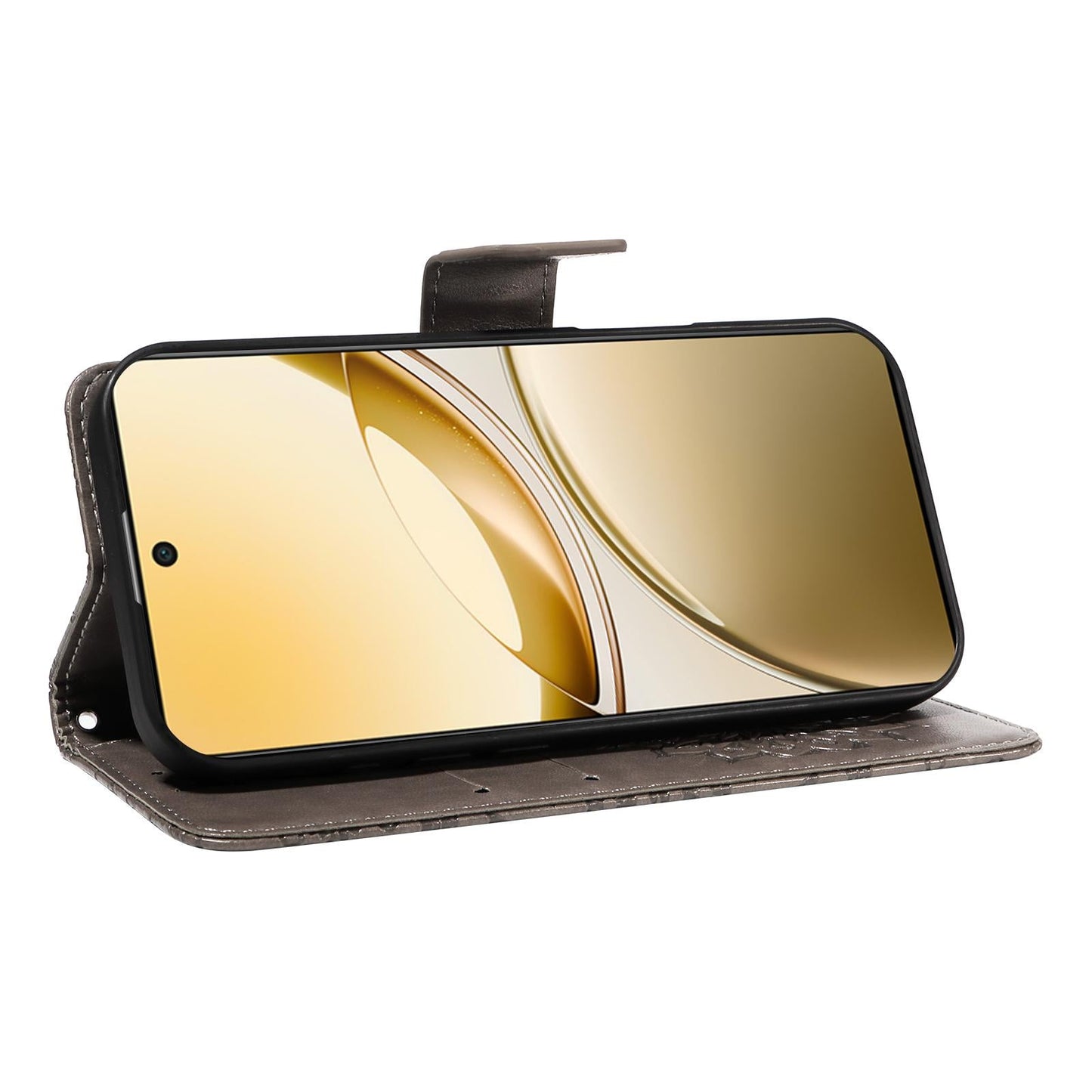 For vivo V50 5G Global Embossed Sunflower Pattern Flip Leather Phone Case(Grey)