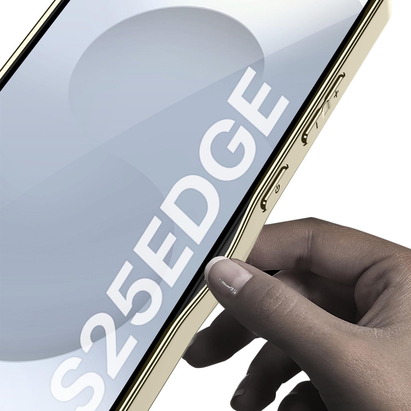 For Samsung Galaxy S25 Edge 5G GKK Plating TPU Leather Full Coverage Phone Case(Carbon Fiber Black)