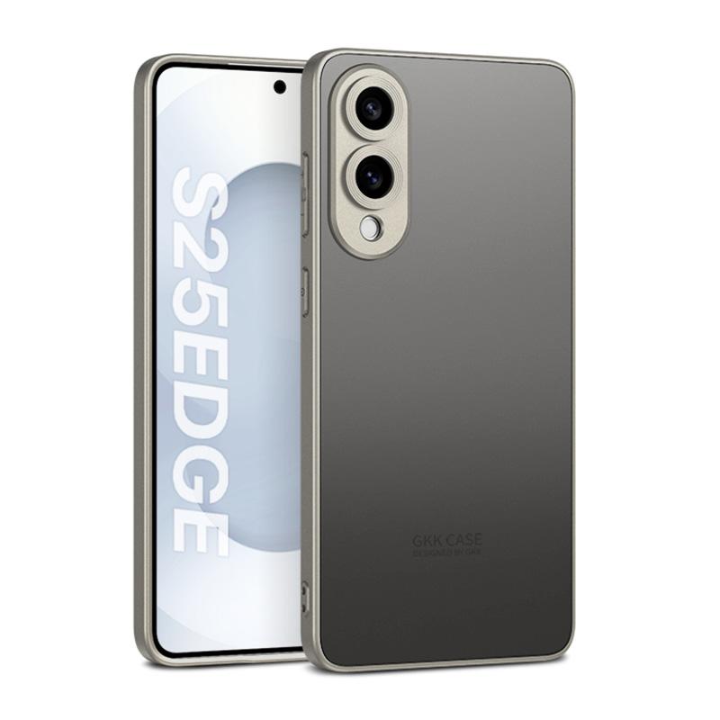 For Samsung Galaxy S25 Edge 5G GKK Skin Feel PC Hybrid TPU Phone Case(Titanium Light Black)