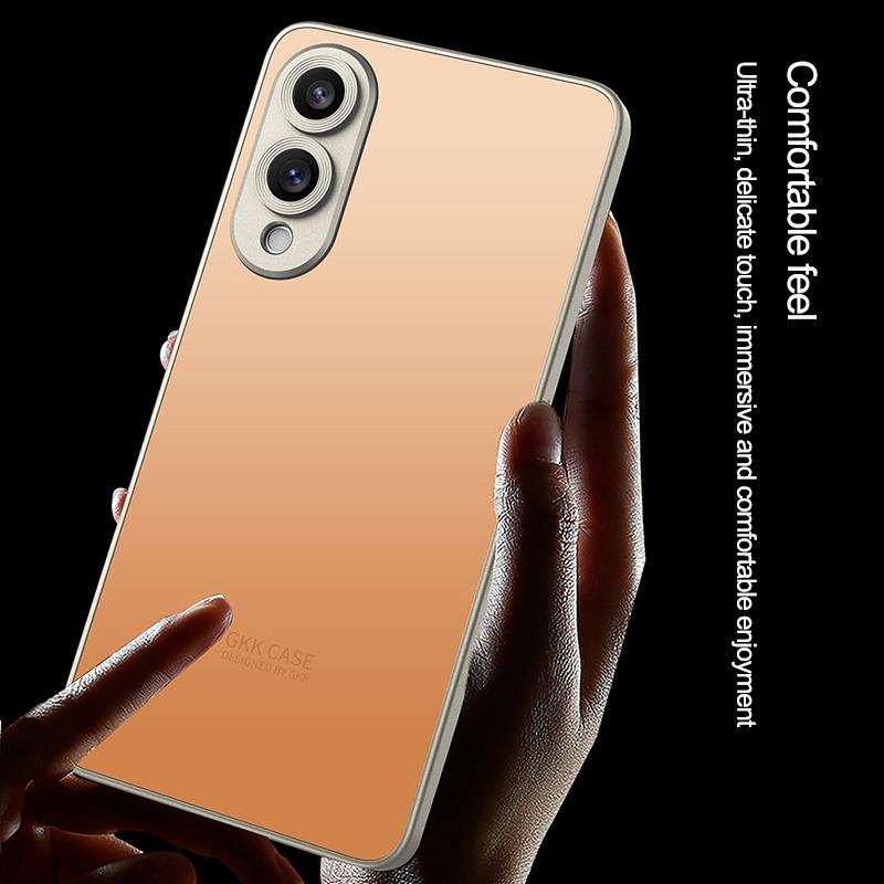 For Samsung Galaxy S25 Edge 5G GKK Skin Feel PC Hybrid TPU Phone Case(Titanium Light Black)