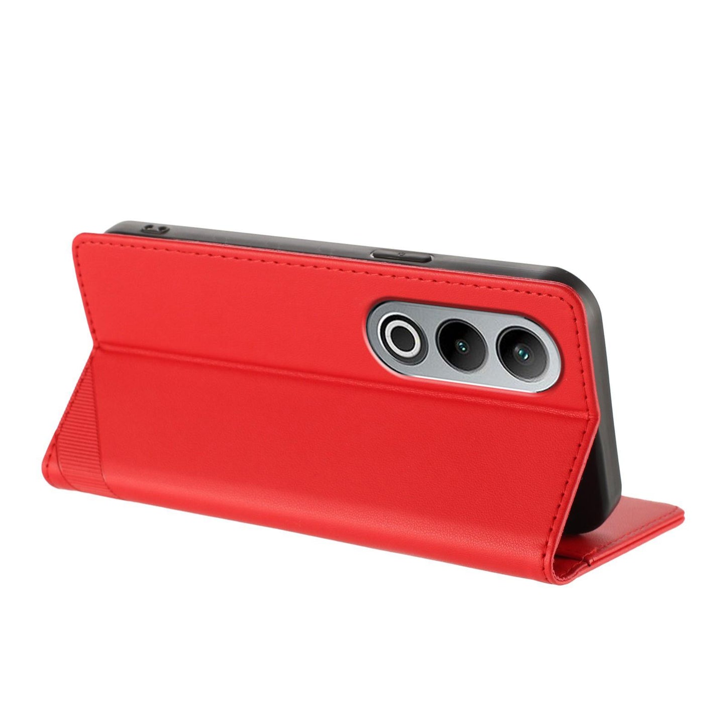 For OPPO K12 Embossed Multi-functional Wallet Retro Leather Phone Case(Red)