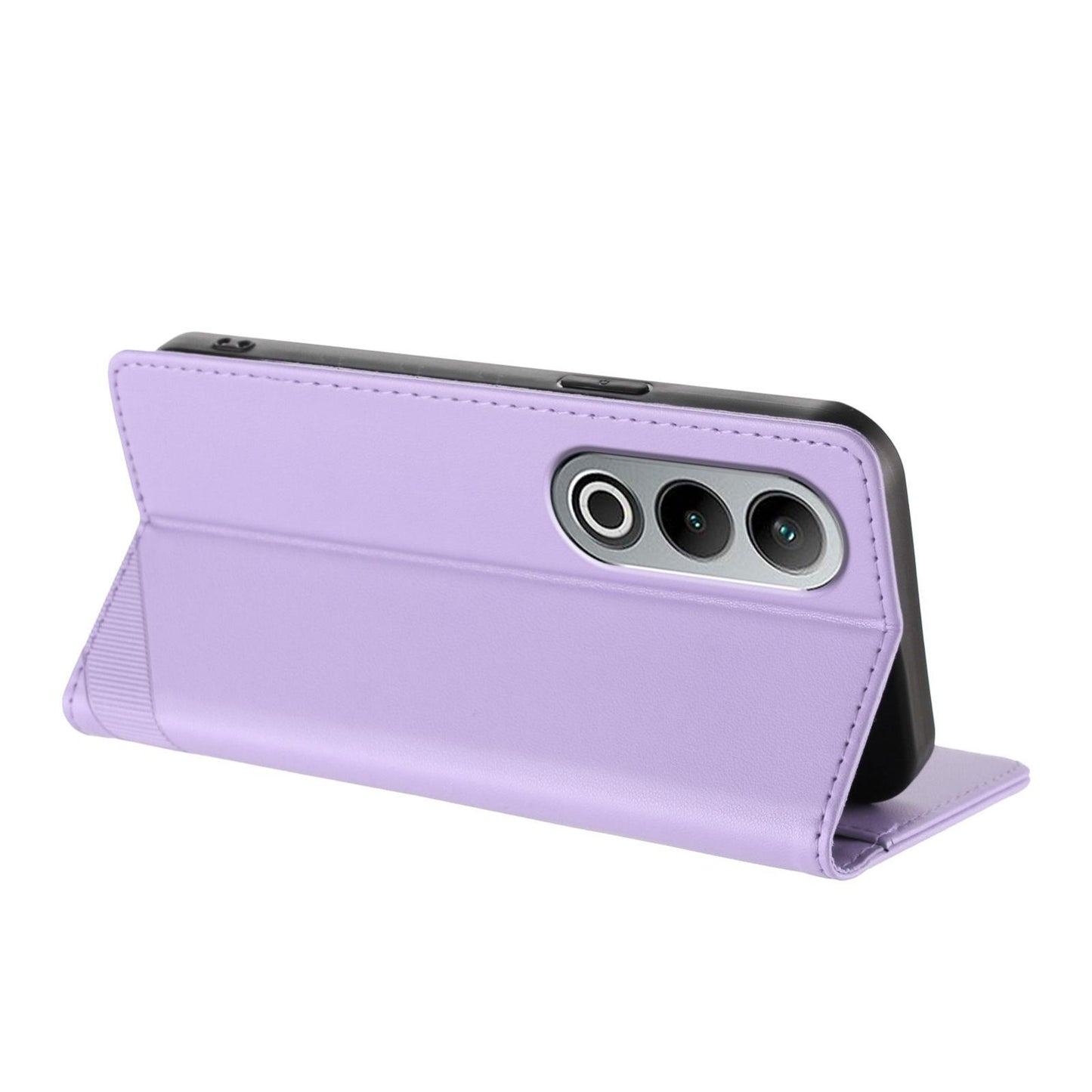 For OPPO K12 Embossed Multi-functional Wallet Retro Leather Phone Case(Light Purple)
