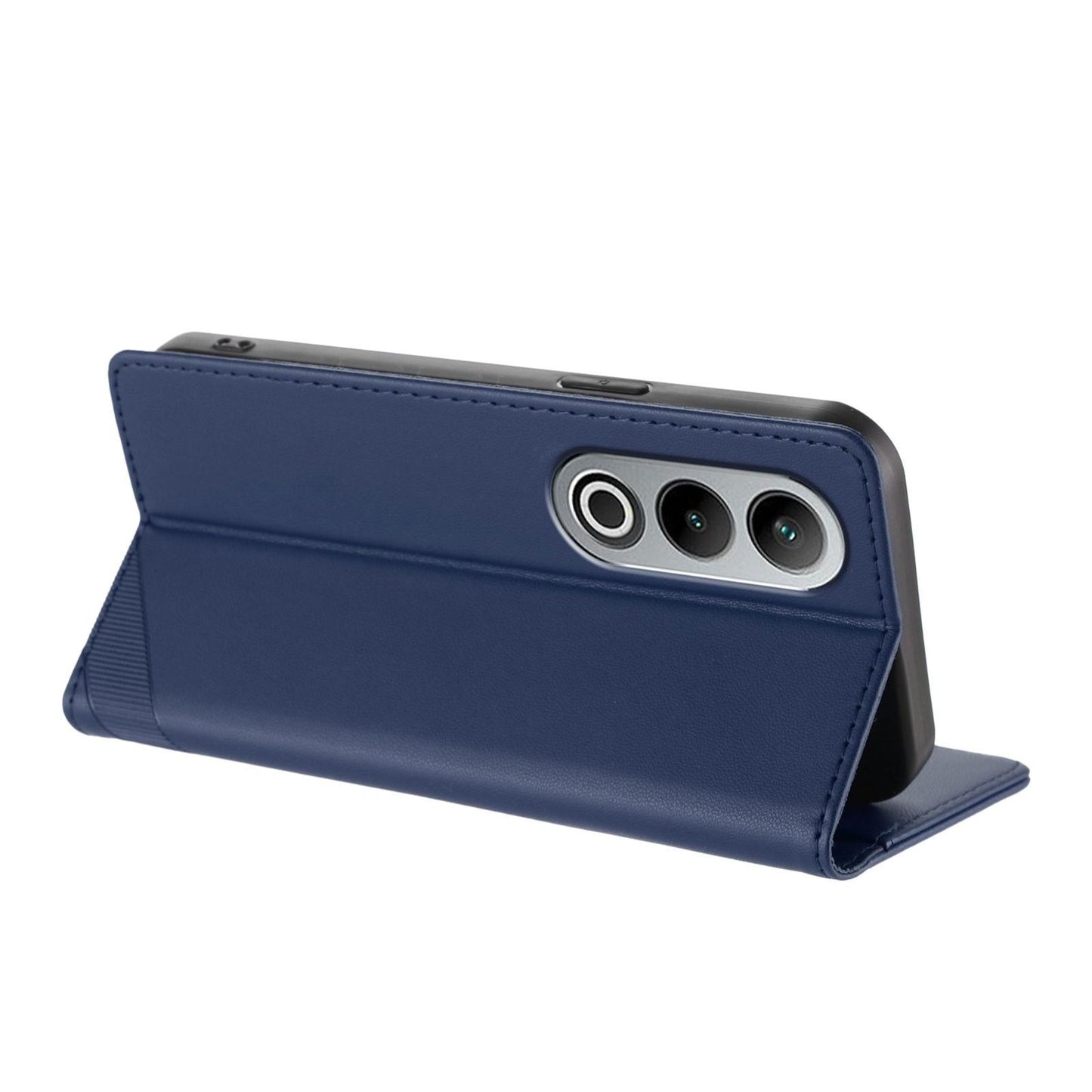 For OPPO K12 Embossed Multi-functional Wallet Retro Leather Phone Case(Dark Blue)