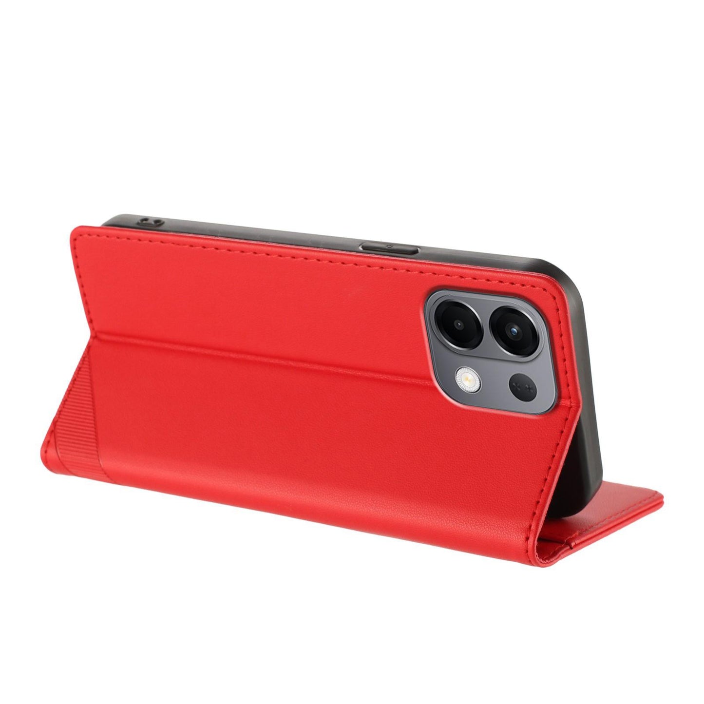 For OPPO K13 5G Embossed Multi-functional Wallet Retro Leather Phone Case(Red)