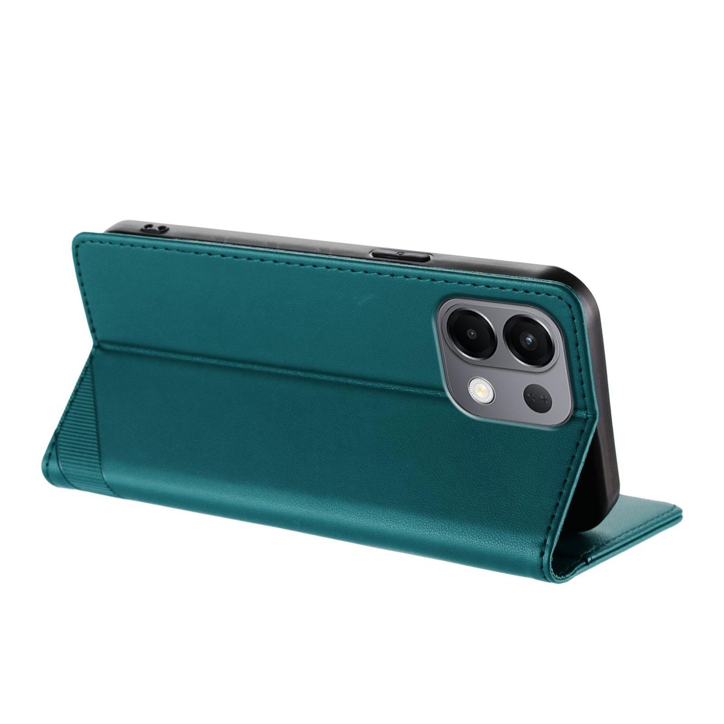 For OPPO K13 5G Embossed Multi-functional Wallet Retro Leather Phone Case(Dark Green)