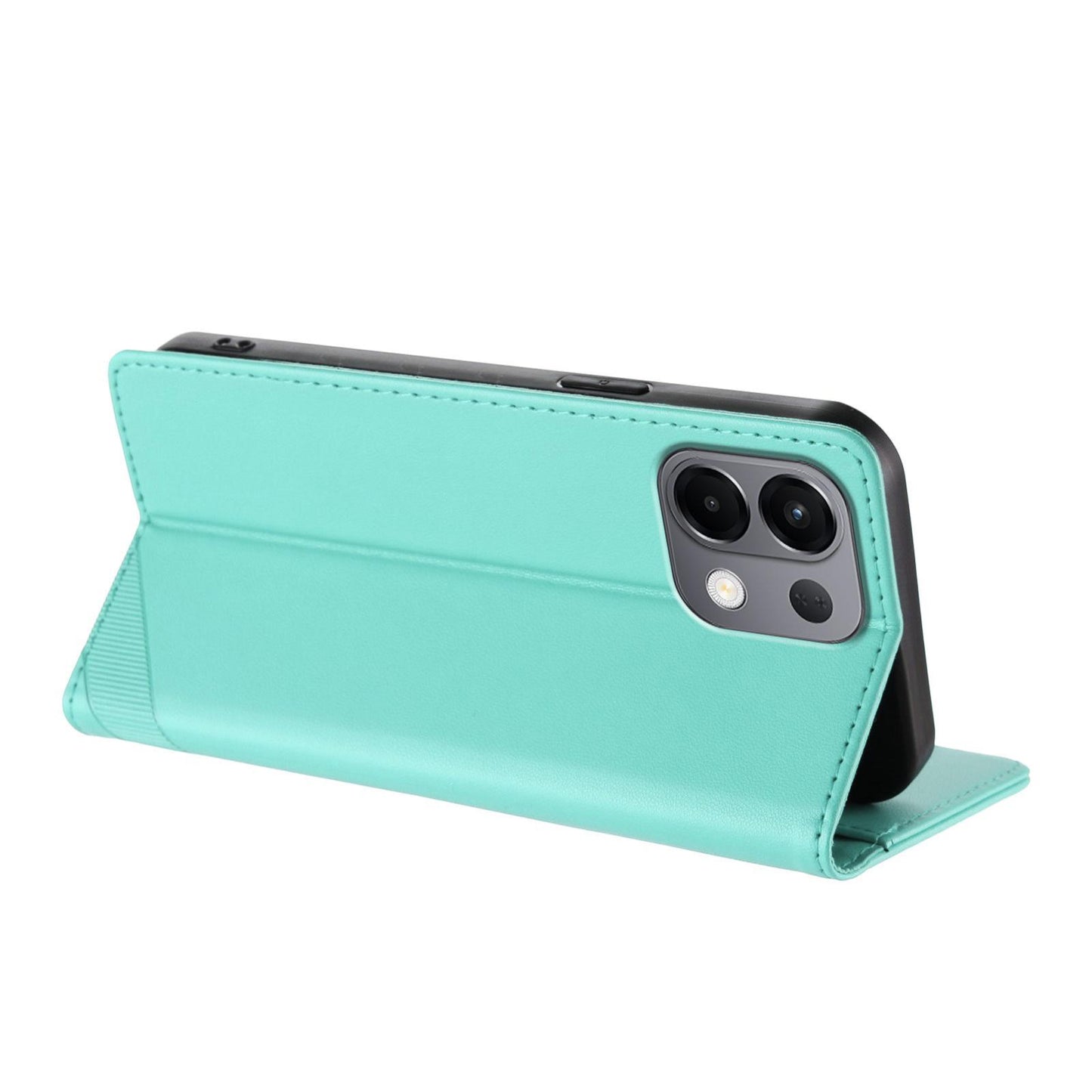 For OPPO K13 5G Embossed Multi-functional Wallet Retro Leather Phone Case(Mint Green)