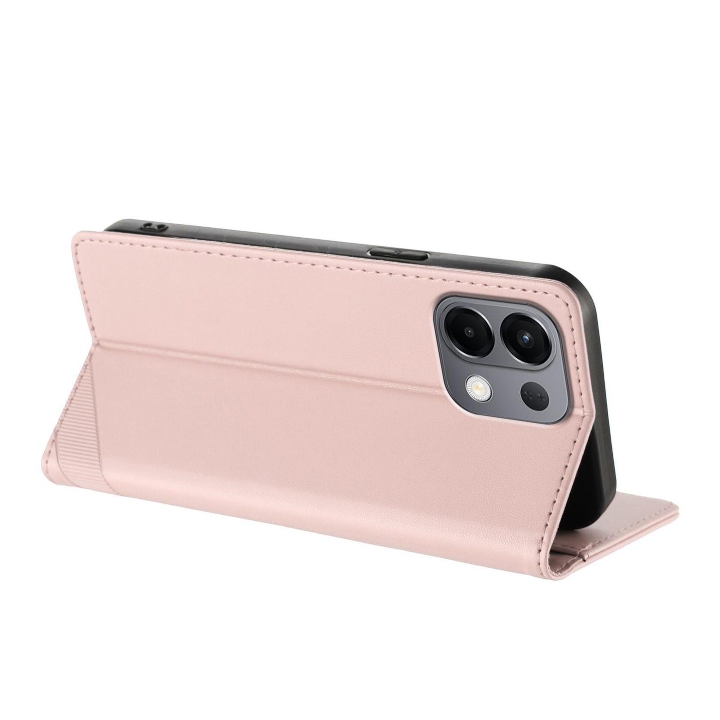 For OPPO K13 5G Embossed Multi-functional Wallet Retro Leather Phone Case(Pink)