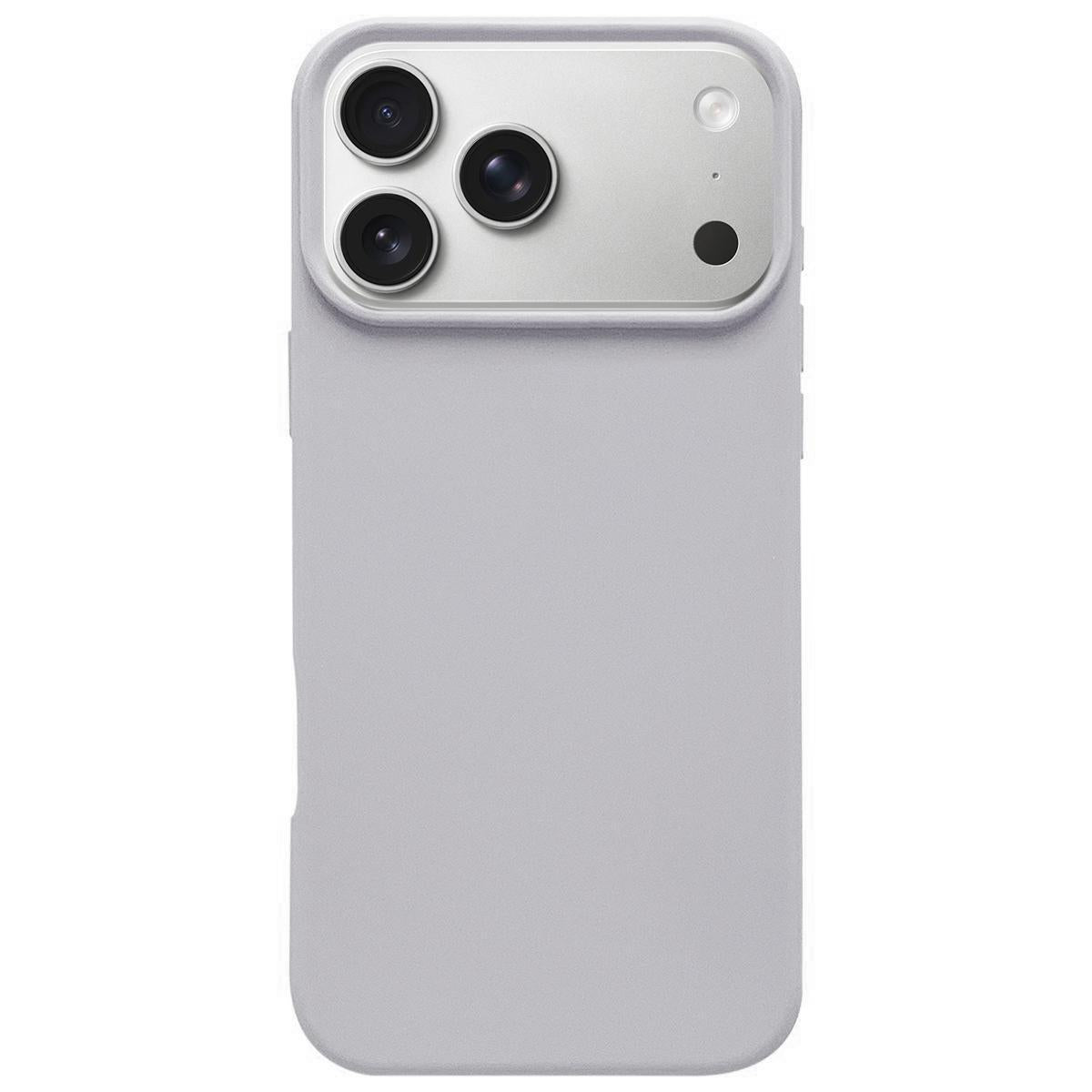 Compatible with iPhone 18 Pro Max & 17 Pro Max Dopamine Simple Imitation Liquid Silicone Phone Case - Smoky Blue