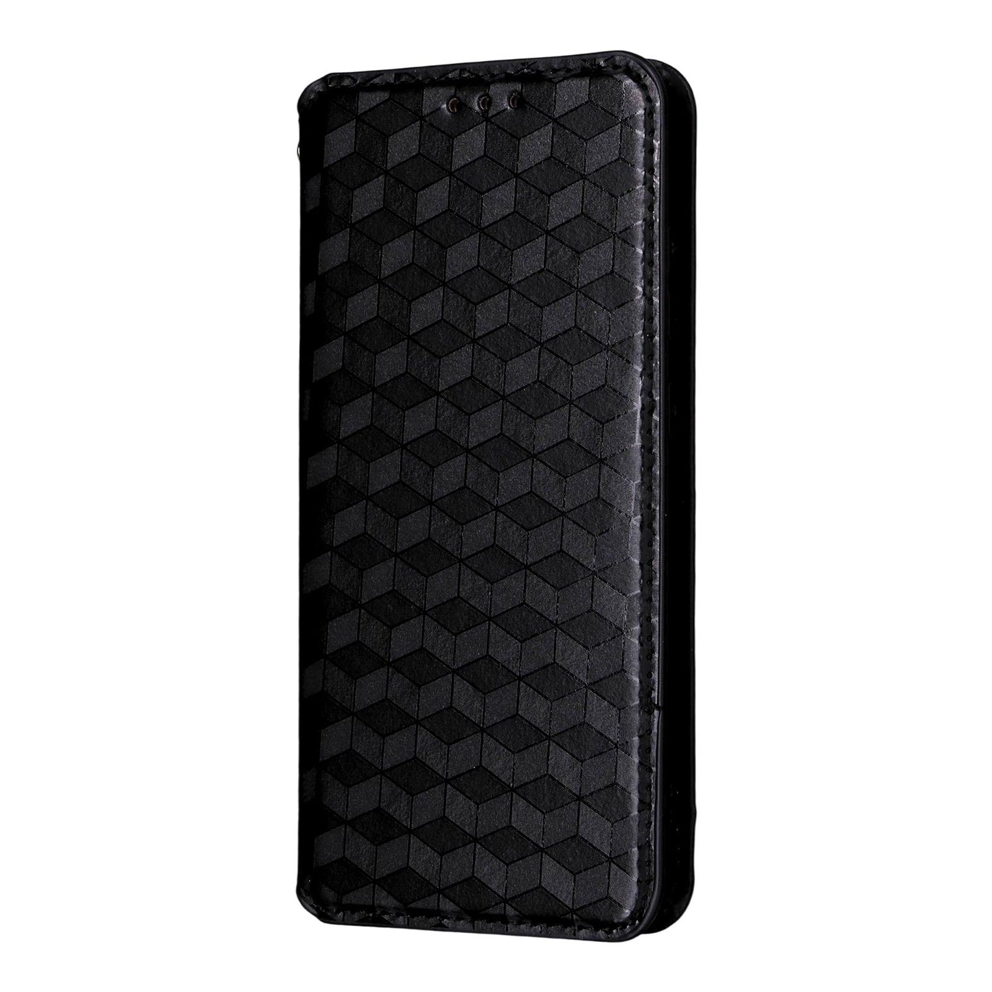For OPPO K13 5G / K13X 5G / K12S 5G Cubic Grid Texture Flip Leather Phone Case(Black)