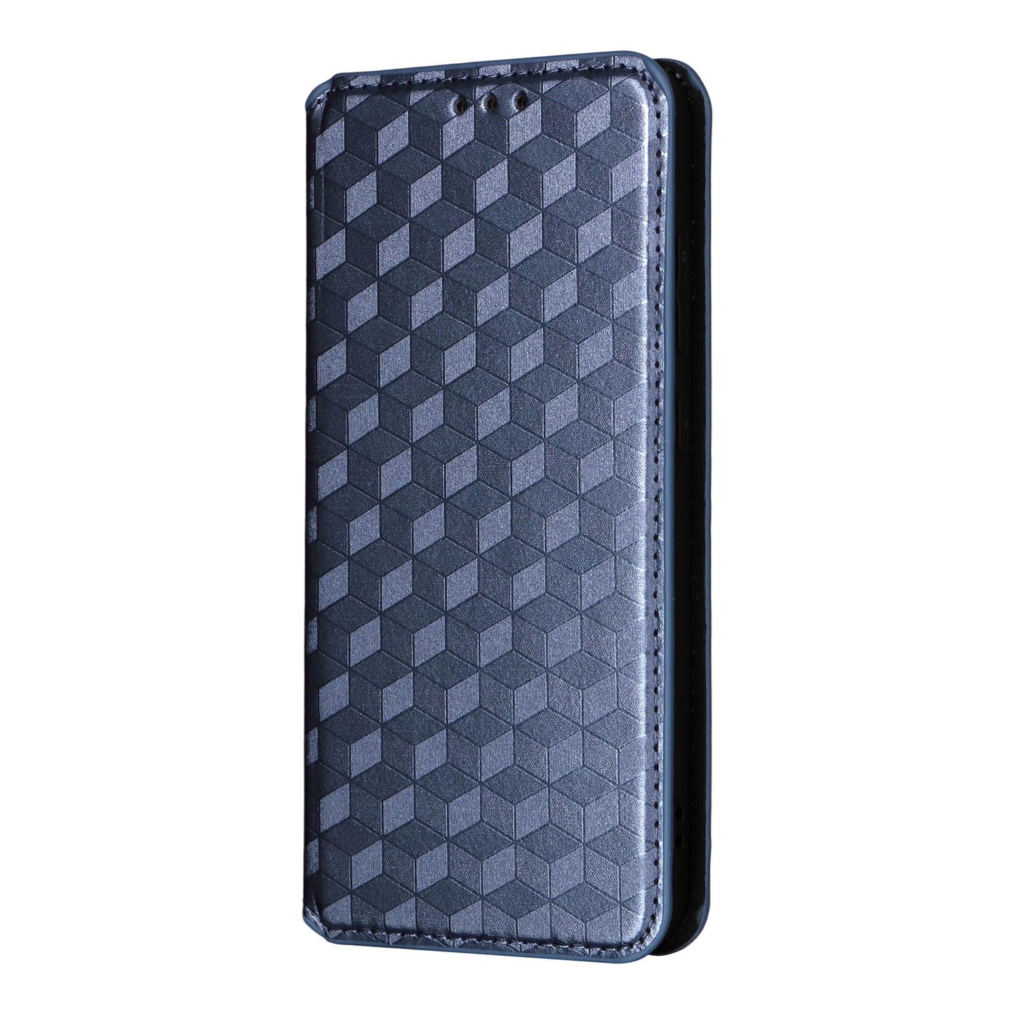 For OPPO K13 5G / K13X 5G / K12S 5G Cubic Grid Texture Flip Leather Phone Case(Blue)