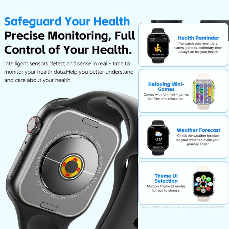 WK WH-08 Dreamer S Smart Watch, 2.01 inch Screen, Support BT Call(Black)