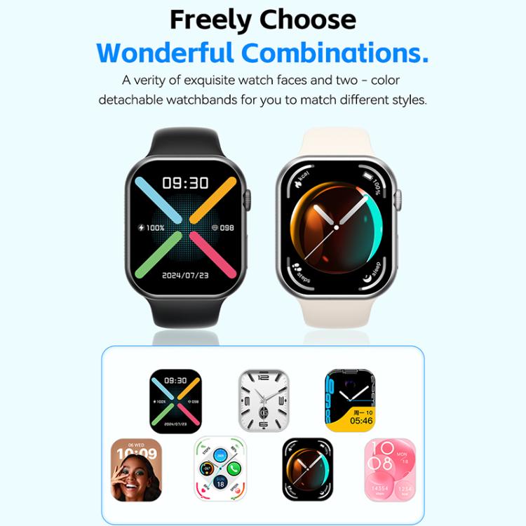 WK WH-08 Dreamer S Smart Watch, 2.01 inch Screen, Support BT Call(Black)