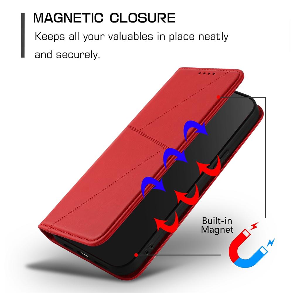 For OPPO K13 5G Strong Magnetic Frosted Flip Leather Phone Case(Red)