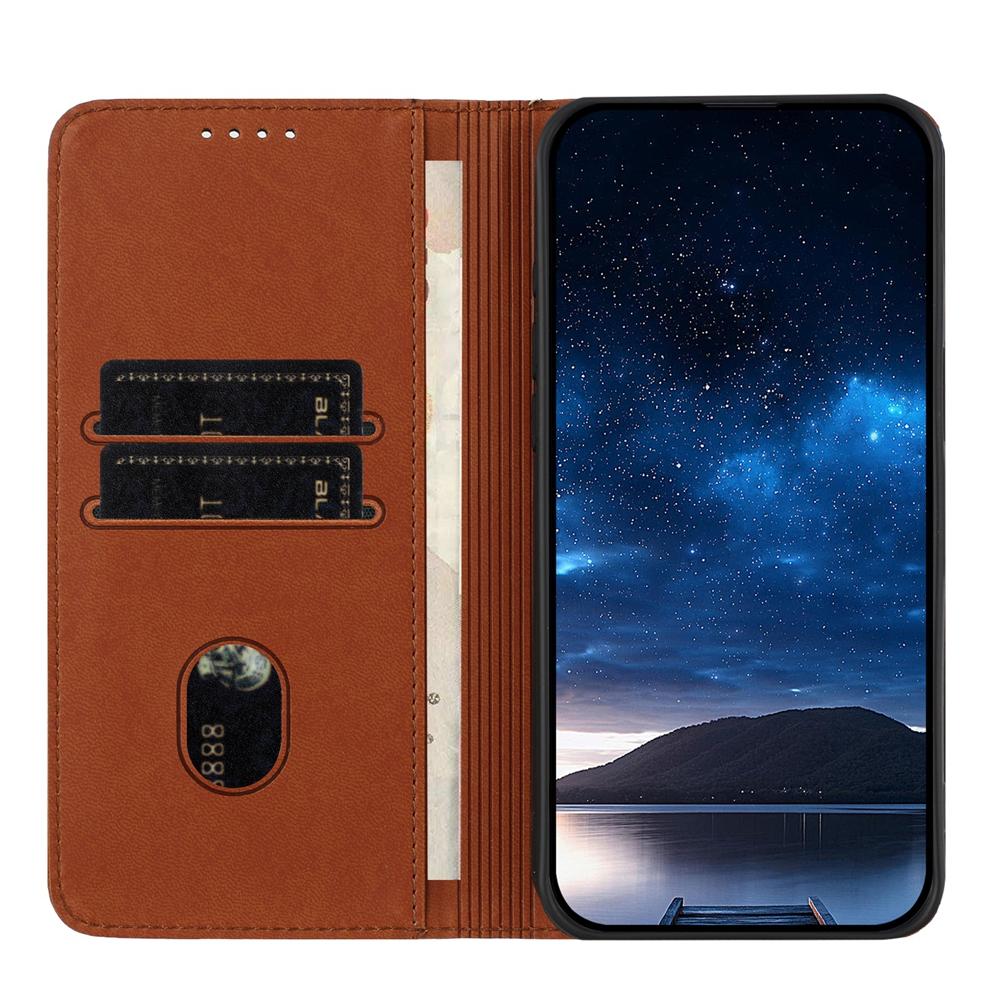For OPPO K13 5G Strong Magnetic Frosted Flip Leather Phone Case(Coffee Color)