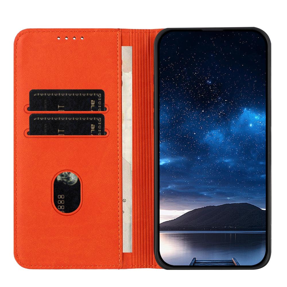 For OPPO K13 5G Strong Magnetic Frosted Flip Leather Phone Case(Orange)
