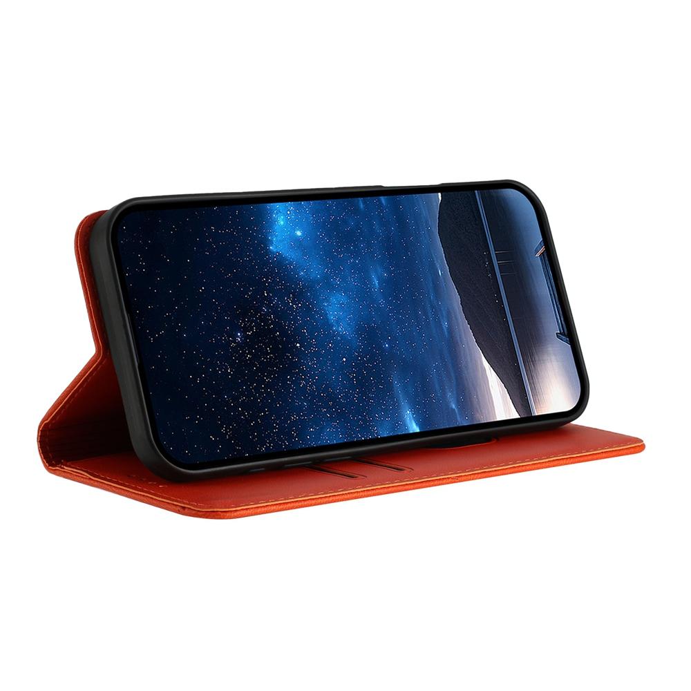 For OPPO K13 5G Strong Magnetic Frosted Flip Leather Phone Case(Orange)