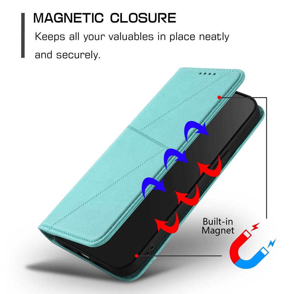 For OPPO K13 5G Strong Magnetic Frosted Flip Leather Phone Case(Light Blue)