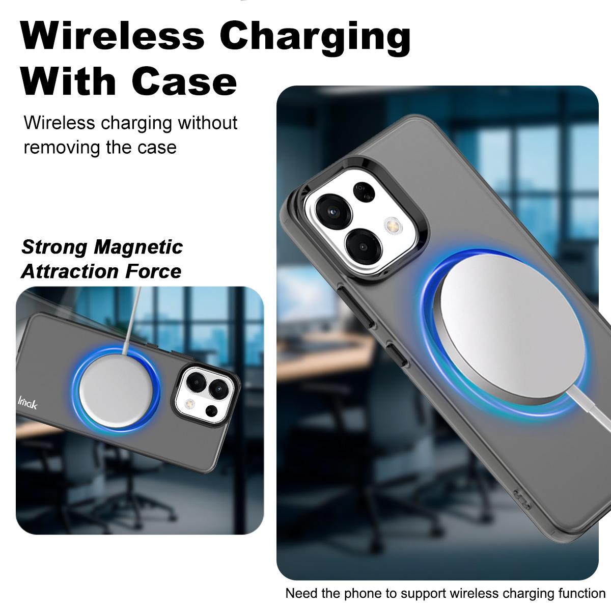 For OPPO K12s 5G / K13 5G IMAK Chocolate Series TPU + PET MagSafe Phone Case(Black)