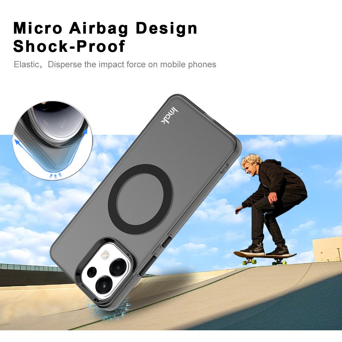 For OPPO K12s 5G / K13 5G IMAK Chocolate Series TPU + PET MagSafe Phone Case(Black)