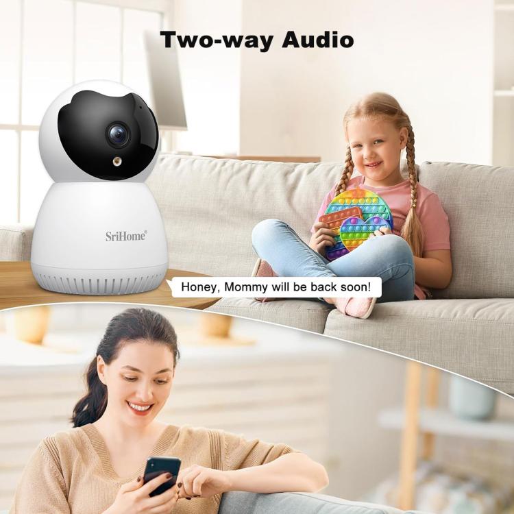 SriHome SH036 500W Pixel AI Smart HD Camera Supports Human Tracking(EU Plug)