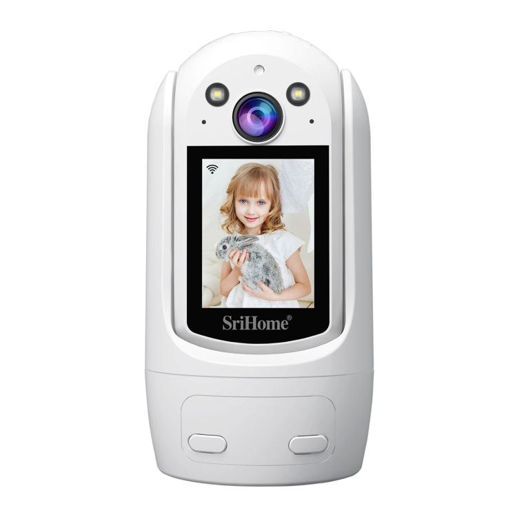 SriHome SH060 2MP 2.4 inch IPS Screen Smart IP Camera Supports Two-way Video Voice Call(EU Plug)