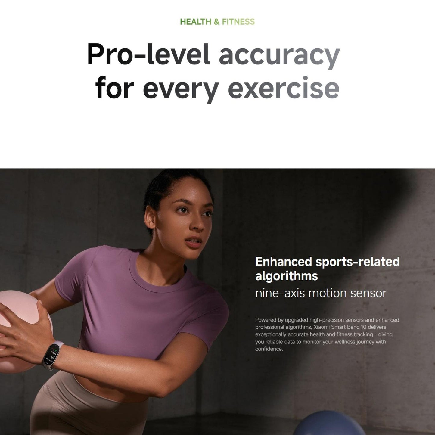 Original Xiaomi Smart Band 10, 1.72 inch AMOLED Screen 5ATM Waterproof Smart Watch, Support Blood Oxygen / Heart Rate Monitor(Black)