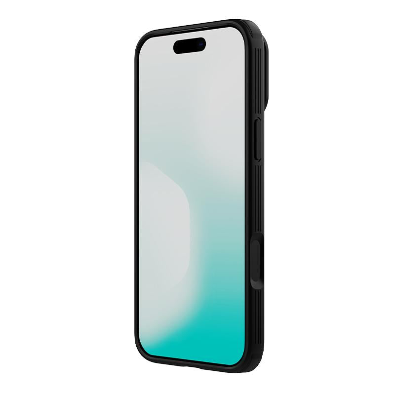Compatible with iPhone 18 Pro Max NILLKIN Black Mirror Prop CD Texture Transparent Mirror Cover Phone Case - Black