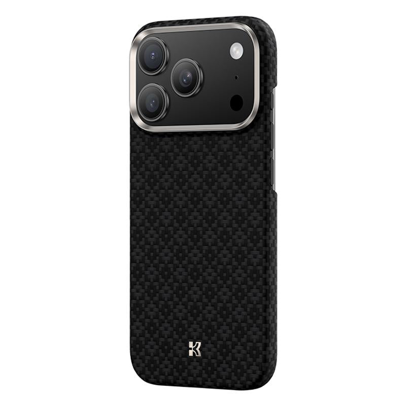 Compatible with iPhone 18 Pro Max & 17 Pro Max Benks Color Shield C1 Classic Kevlar Woven Diamond MagSafe Phone Case - Black