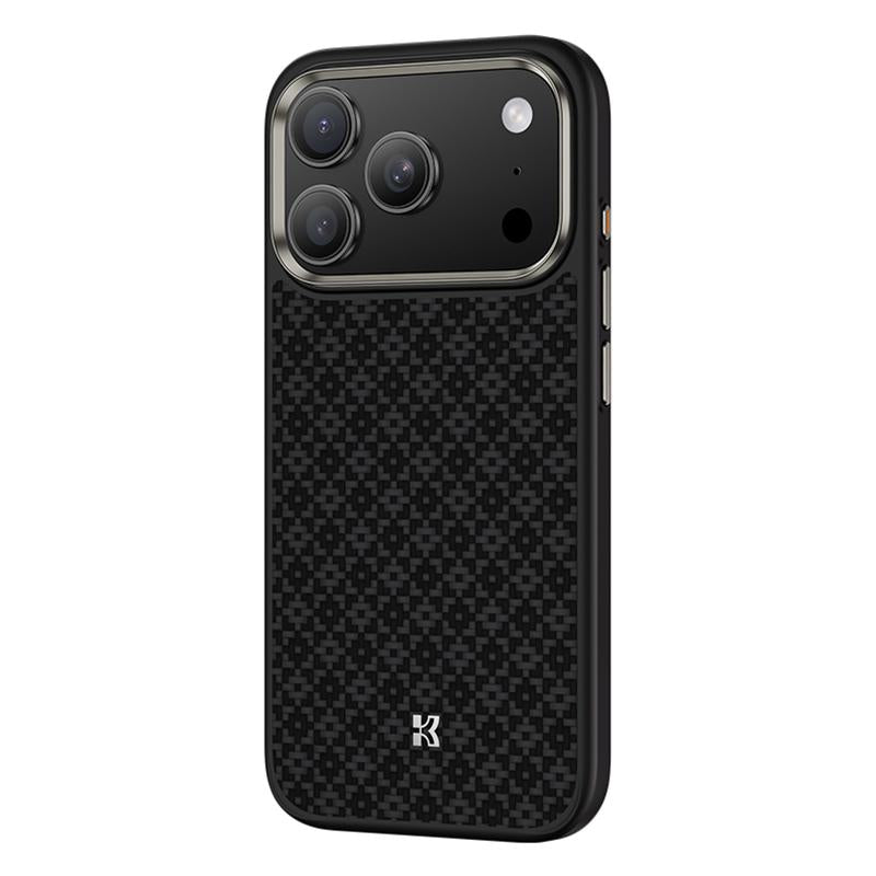 Compatible with iPhone 18 Pro Max & 17 Pro Max Benks Y2 Kevlar All-inclusive MagSafe Magnetic Diamond Phone Case - Black
