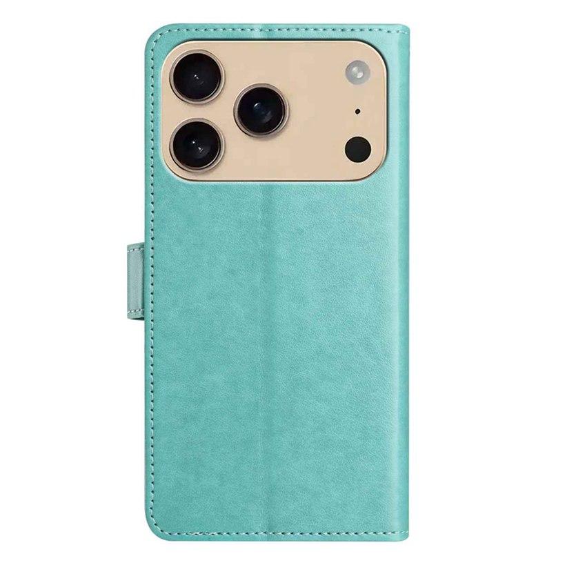 Compatible with iPhone 18 Pro & 17 Pro Lambskin 8-card Slot Leather Phone Case - Green