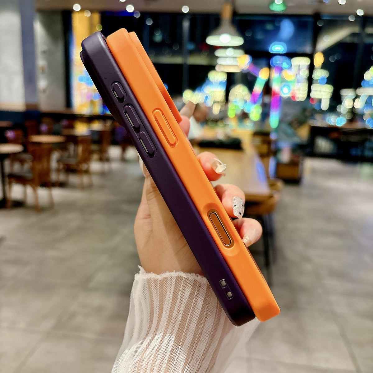 Compatible with iPhone 18 Pro Max & 17 Pro Max Frosted Skin Feel MagSafe Phone Case - Orange