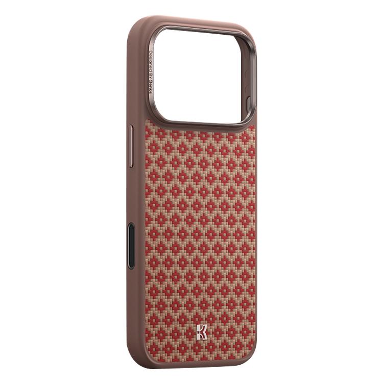 Compatible with iPhone 18 Pro Max & 17 Pro Max Benks Y3 Kevlar Diamond Pattern Shockproof Magnetic Phone Case - Orange