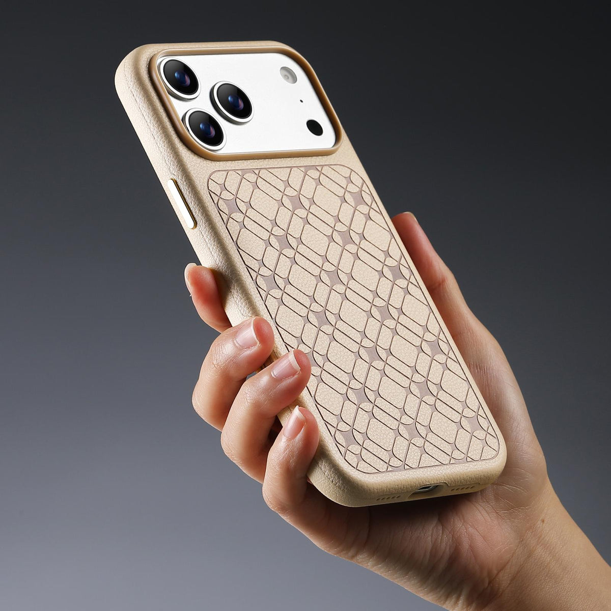 Compatible with iPhone 18 Pro Max & 17 Pro Max ESEBLE B2 Starlight Plaid Phone Case - Khaki