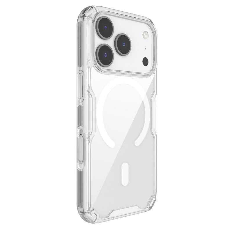 Compatible with iPhone 18 Pro Max NILLKIN Ultra Clear Magsafe PC + TPU Phone Case - White
