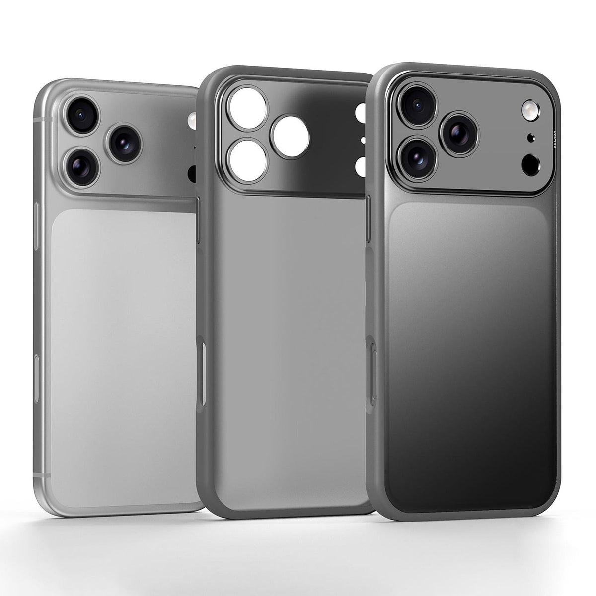 Compatible with iPhone 18 Pro Max SULADA TransCompatible withms Into 17 Pro Semi-Transparent Matte Shockproof Phone Case - Gray