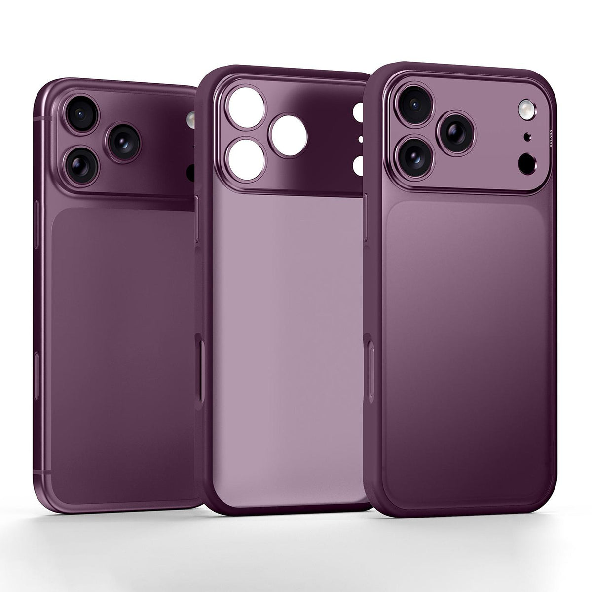 Compatible with iPhone 18 Pro Max SULADA TransCompatible withms Into 17 Pro Semi-Transparent Matte Shockproof Phone Case - Purple