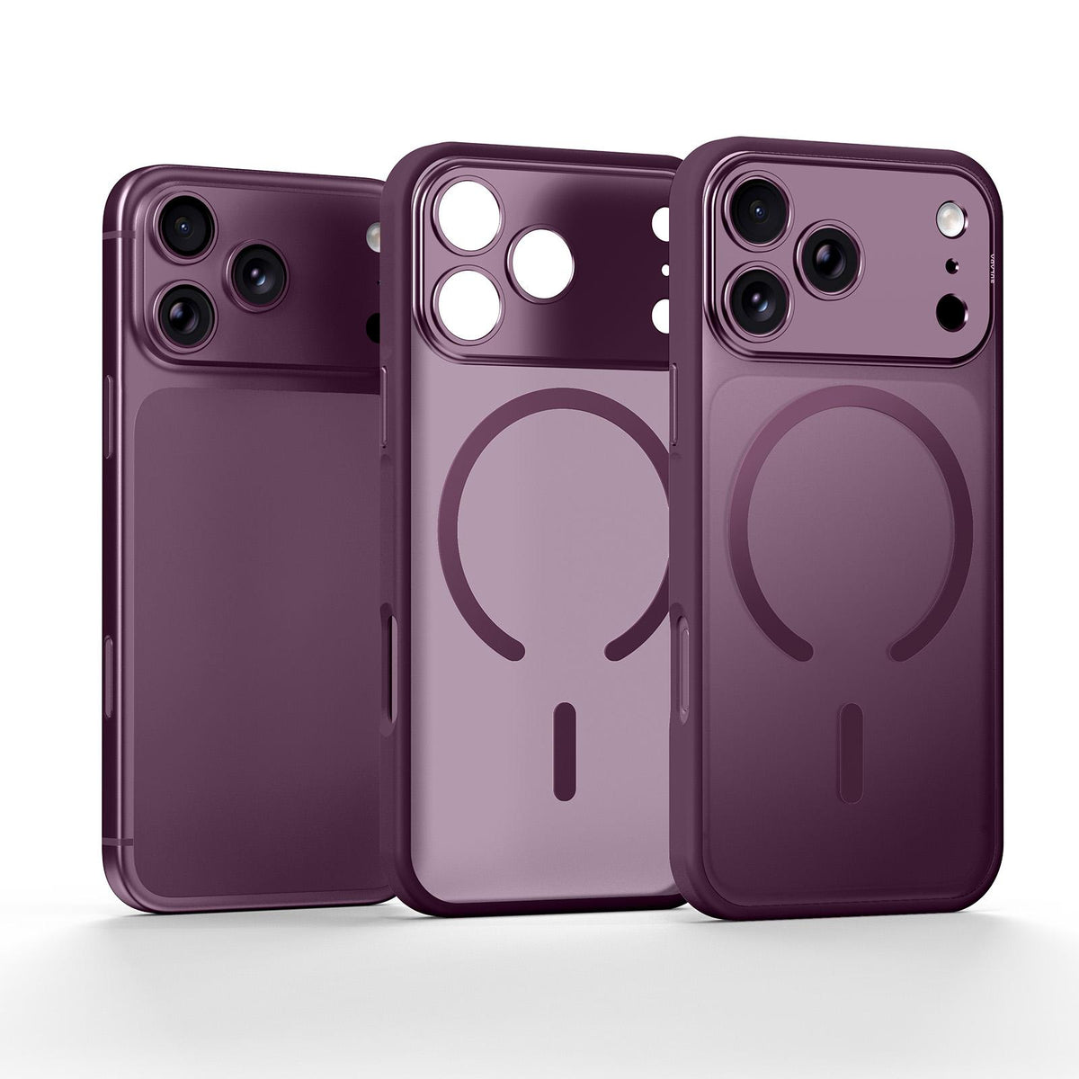 Compatible with iPhone 18 Pro Max SULADA TransCompatible withms Into 17 Pro Semi-Transparent Matte Magnetic Phone Case - Purple